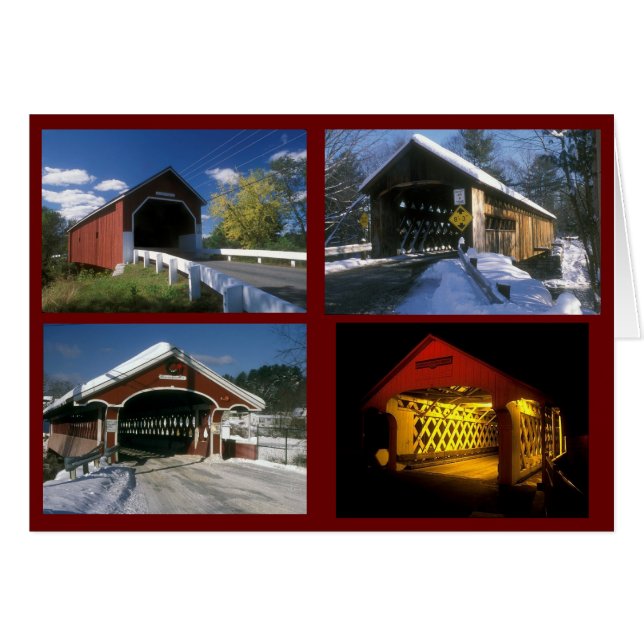 Puentes cubiertos Monadnock Región Nueva Hampshire (Anverso (Horizontal))