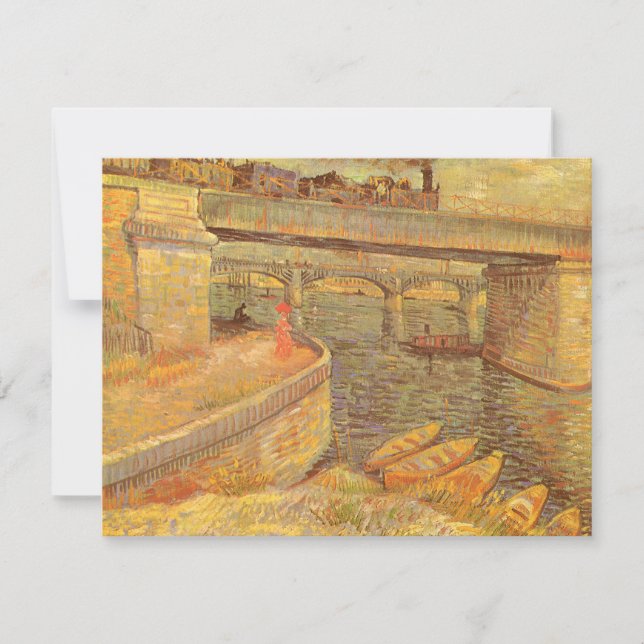 Puentes de Vincent van Gogh a través del Asnieres  (Anverso)