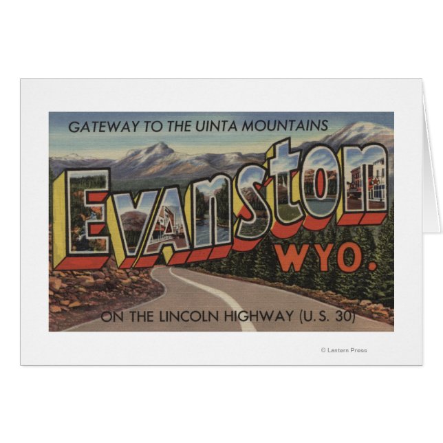 Puerta a las Montañas Uinta - Evanston, WY (Anverso (Horizontal))
