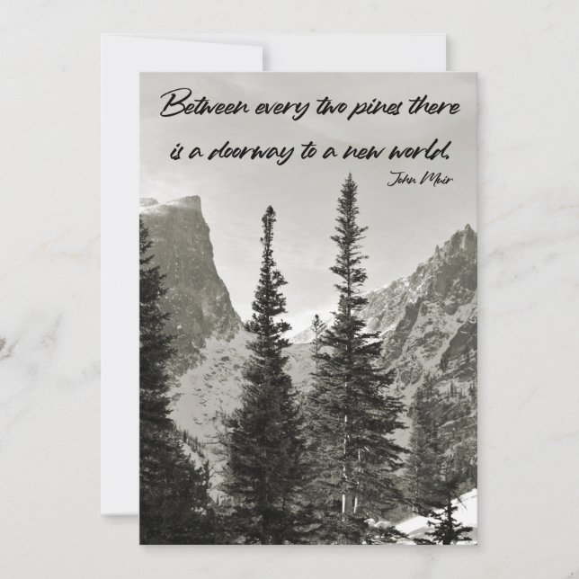 Puerta a un nuevo mundo en las montañas (Anverso)