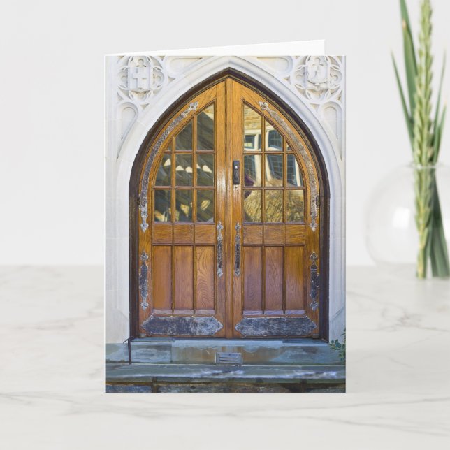 Puerta arqueada impresionante - tarjeta en blanco (Anverso)