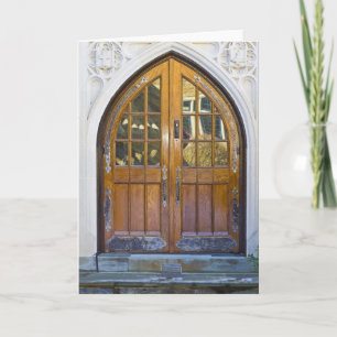 Puerta arqueada impresionante - tarjeta en blanco