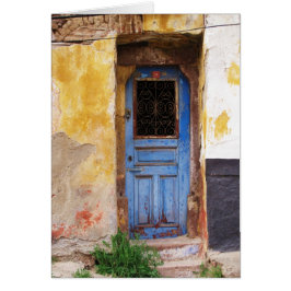 Puerta Azul en la isla griega de Mykonos