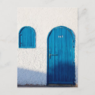 "PUERTA AZUL, MARRUECOS", TARJETA POSTAL DE FOTOGR