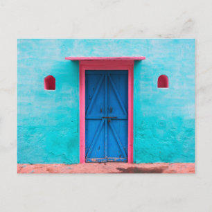 "PUERTA AZUL, MARRUECOS", TARJETA POSTAL DE FOTOGR