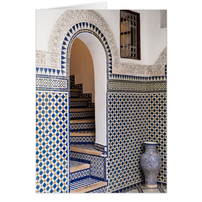 Puerta con azulejos marroquíes (Frente)