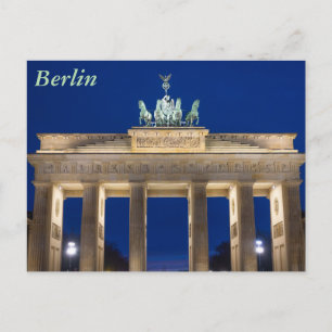 Puerta de Brandeburgo, postal de Berlín