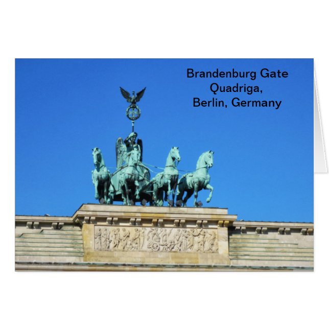 Puerta de Brandenburgo Quadriga en Berlín, Alemani (Anverso (Horizontal))