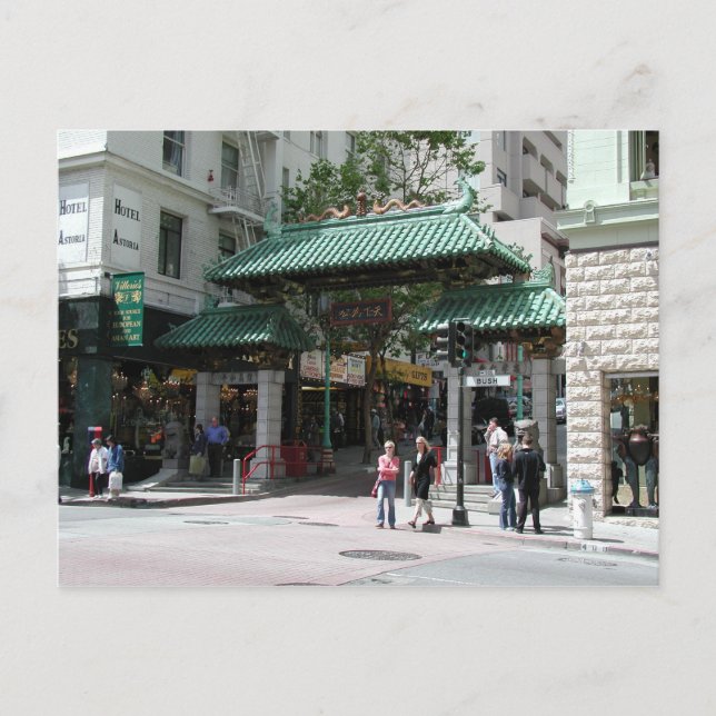 Puerta de Chinatown, San Francisco Foto Postales (Anverso)
