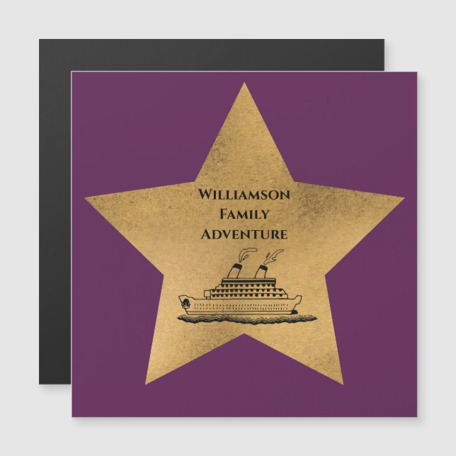 Puerta de crucero de la familia Gold Star Purple (Anverso/Reverso)
