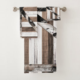 Puerta de granero rústica de madera múltiple blanc
