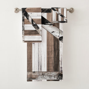 Puerta de granero rústica de madera múltiple blanc