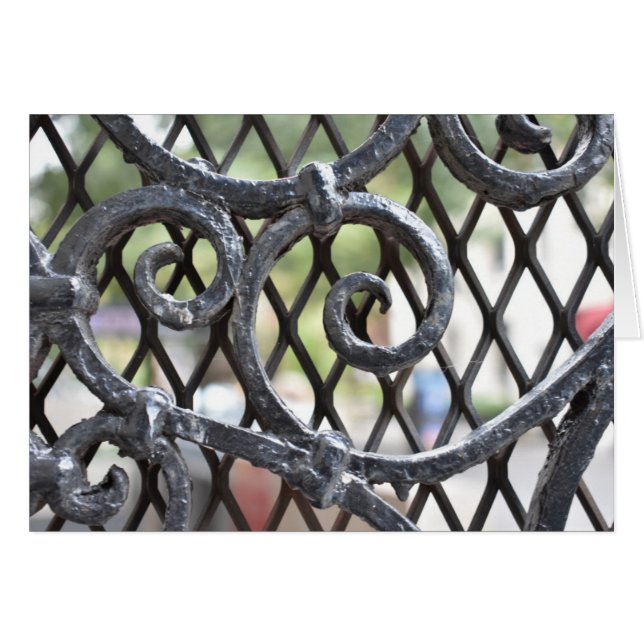 Puerta de hierro forjado Upper West Side New York  (Anverso (Horizontal))