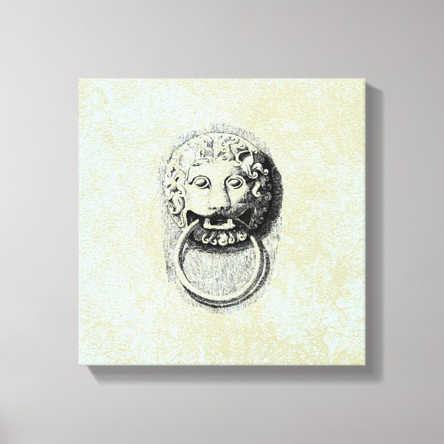 Puerta de León ~ 12X12 Lienzo 1.5" Grueso (Anverso)