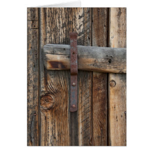 Puerta de madera cerrada, California