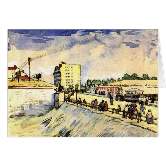 Puerta de París Ramparts Van Gogh Bella Artes (Anverso (Horizontal))