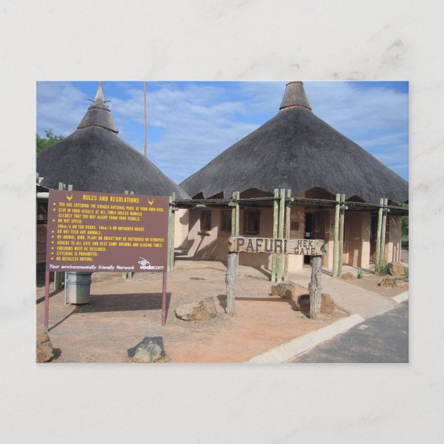 Puerta de Postal Pafuri (North Entrance Kruger Par (Anverso)