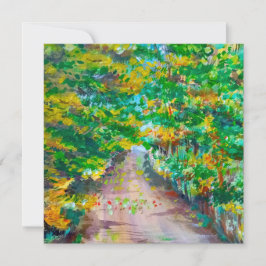 Puerta del paisaje del otoño de amor