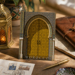 Puerta Marroquí Preciosa En Fès Tarjeta Postal