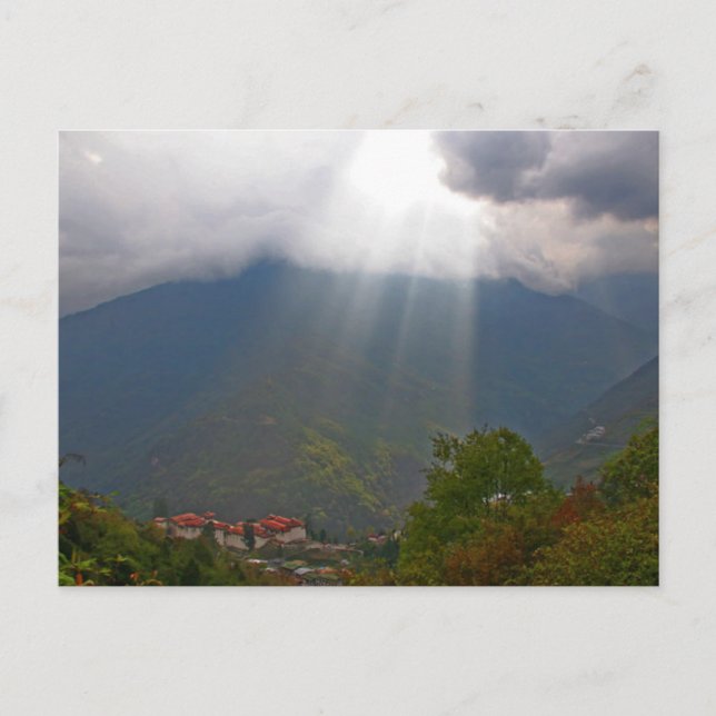 Puerta postal al cielo, Trongsa, Bután (Anverso)