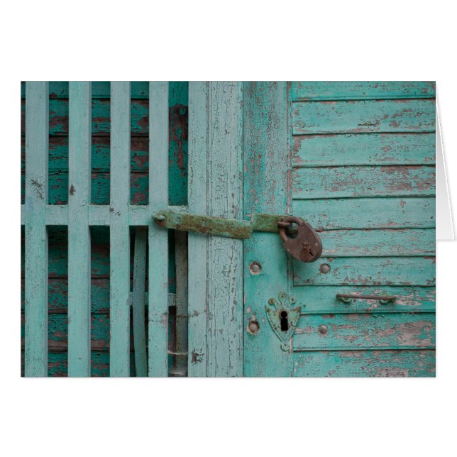 Puerta Turqouise del Weathered (Anverso (Horizontal))