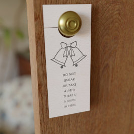 Puertas Colgador de puerta rosa sonrojado para novia de bo