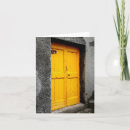 Puertas de la tarjeta de nota de Cinque Terre