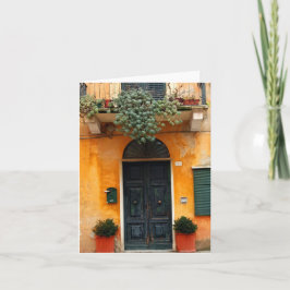 Puertas de la tarjeta de nota de Cinque Terre