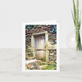 Puertas de la tarjeta de nota de Cinque Terre