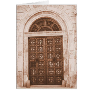 Puertas de madera en el casco antiguo de Barcelona