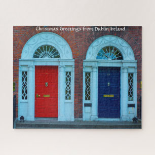 Puertas georgianas de Dublín Irlanda. Rompecabezas