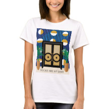 Puertas Son Mi Jamba | Camiseta Art Déco de Bloque