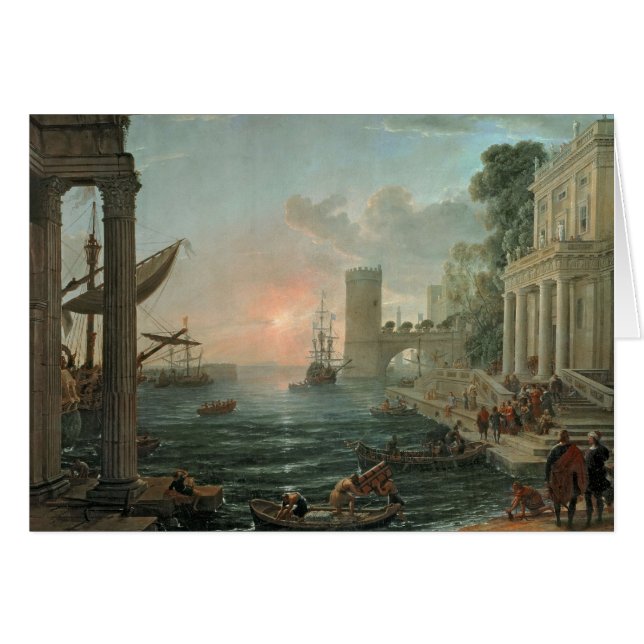 Puerto con el embarque (Anverso (Horizontal))