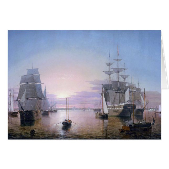 Puerto de Boston 1850 (Anverso (Horizontal))