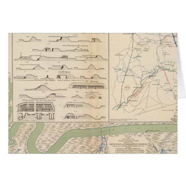 Puerto de Charleston, Ejército de las operaciones  (Anverso (Horizontal))