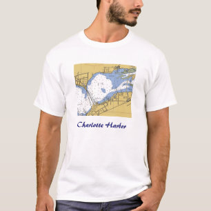 Puerto de Charlotte, camisa náutica de la carta d
