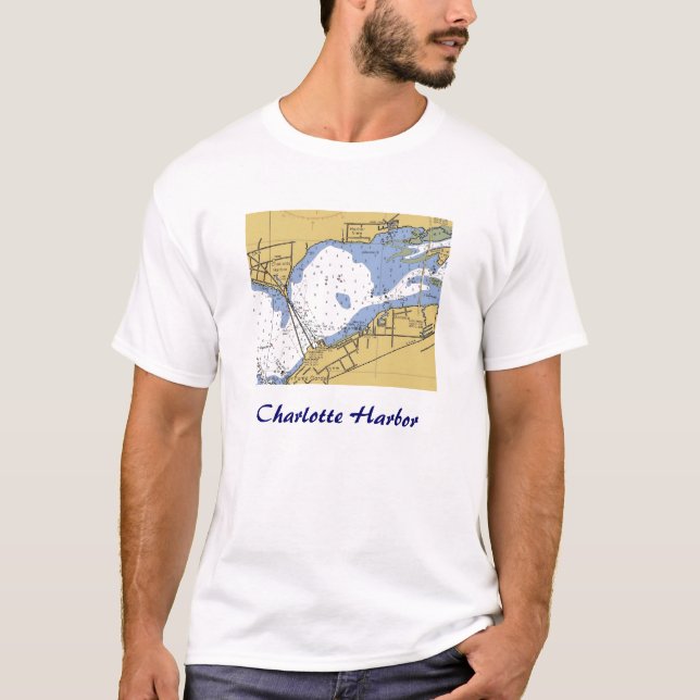 Puerto de Charlotte, camisa náutica de la carta de (Anverso)