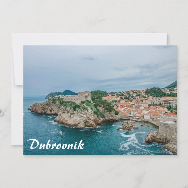 Puerto de Dubrovnik y centro de la ciudad (Anverso)