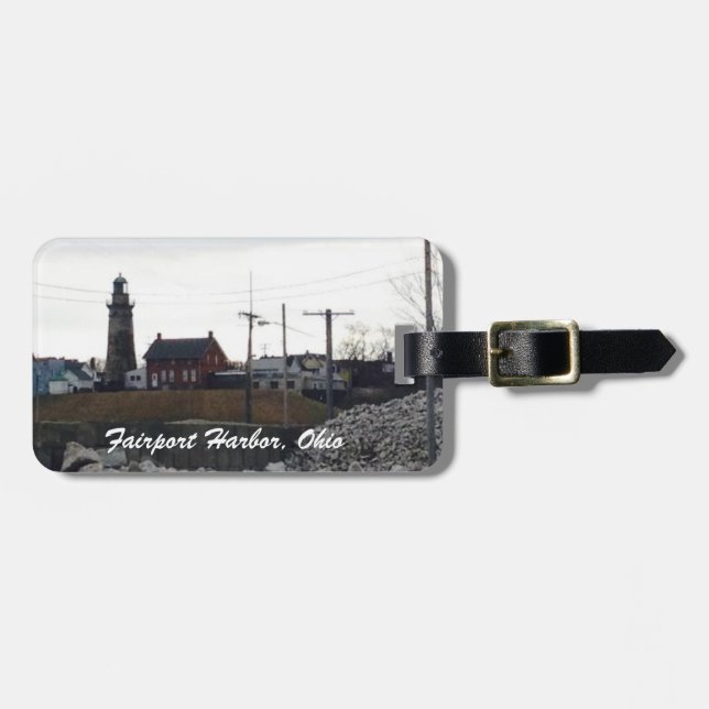 Puerto de Fairport, etiqueta del equipaje de (Frente Horizontal)