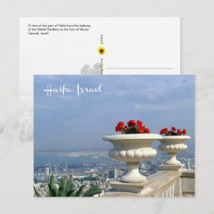 Puerto de Haifa, Israel - postal