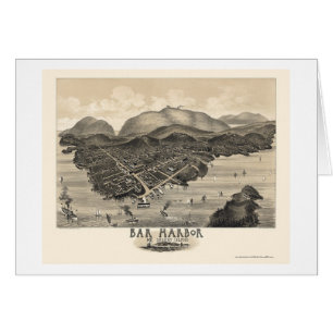 Puerto de la barra, YO mapa panorámico - 1886