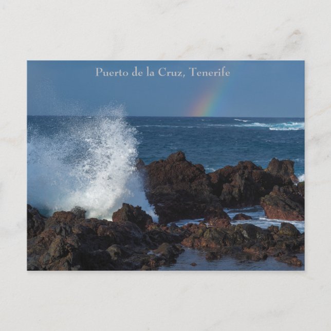 Puerto de la Cruz, Tenerife, postal (Anverso)