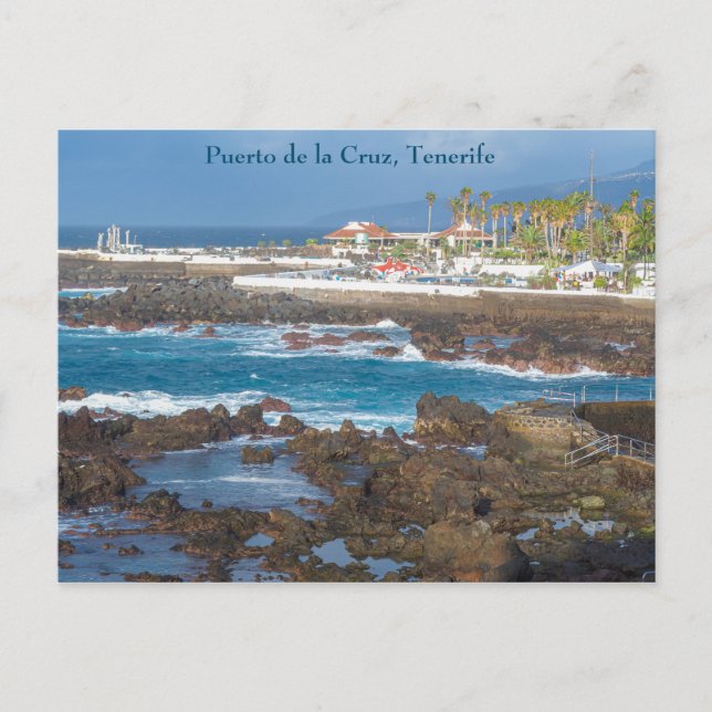 Puerto de la Cruz, Tenerife, postal (Anverso)