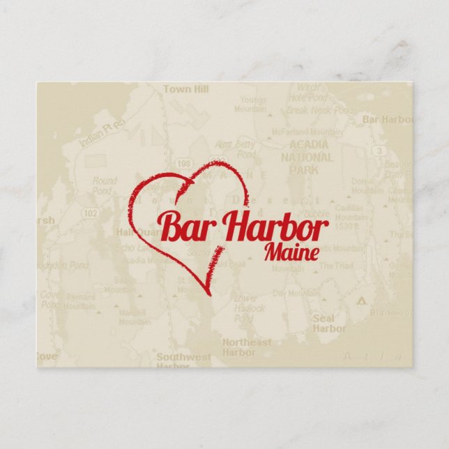 Puerto de Love Bar, postal de ME (Anverso)