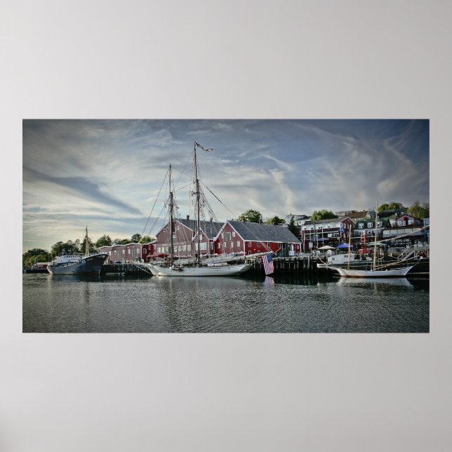 Puerto de Lunenburg, imagen de arte fino de NS (Frente)