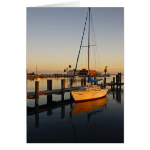 puerto de Rockport, Texas al atardecer