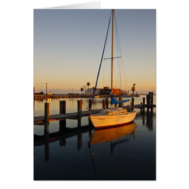puerto de Rockport, Texas al atardecer (Frente)