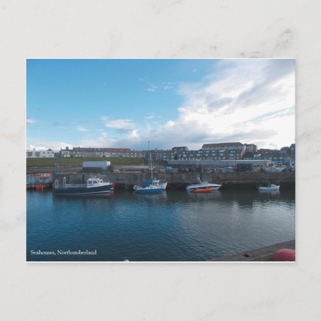 Puerto de Seahouses - postal (Anverso)