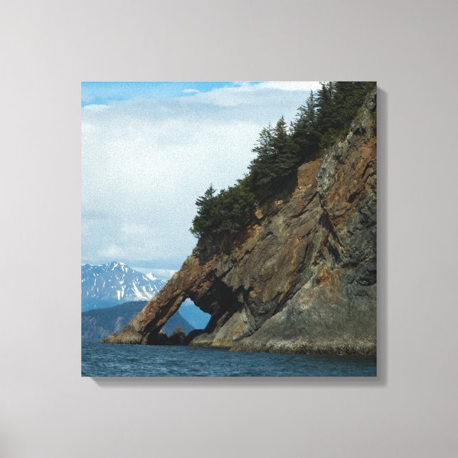 Puerto de Seward Alaska - Impresión Bella Artes (Anverso)