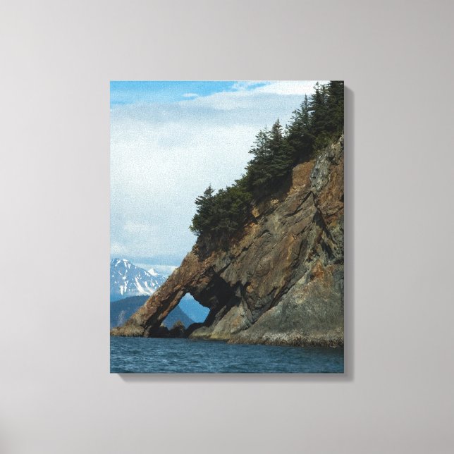 Puerto de Seward Alaska - Impresión Bella Artes (Anverso)
